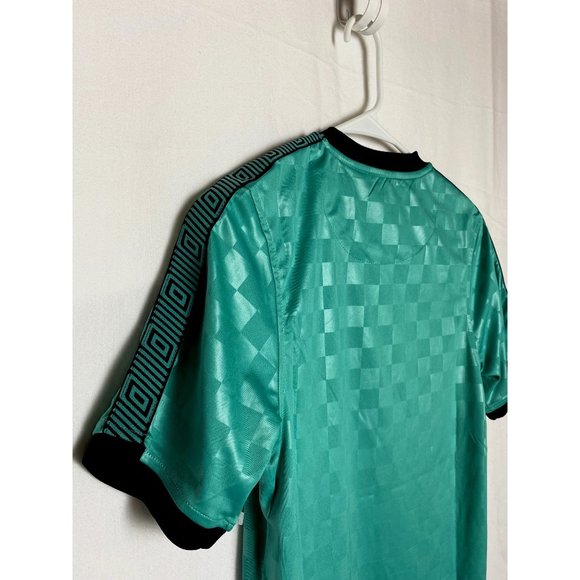Umbro Check Diamond Performance Short Sleeve Shirt Mint Green/Black Size… - Picture 5 of 9